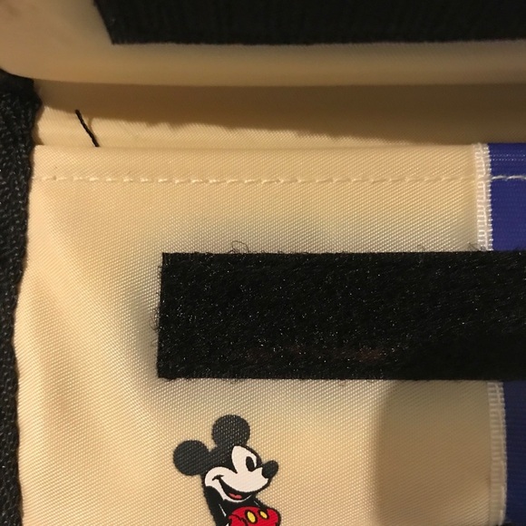 Disney Parks Mickey Stripe Velcro 80s Style Wallet - Picture 8 of 8